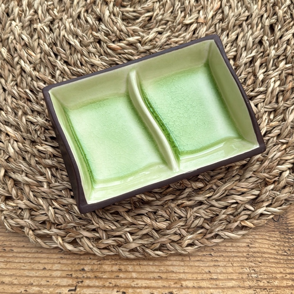VTG | Green Ceramic Divided Dish